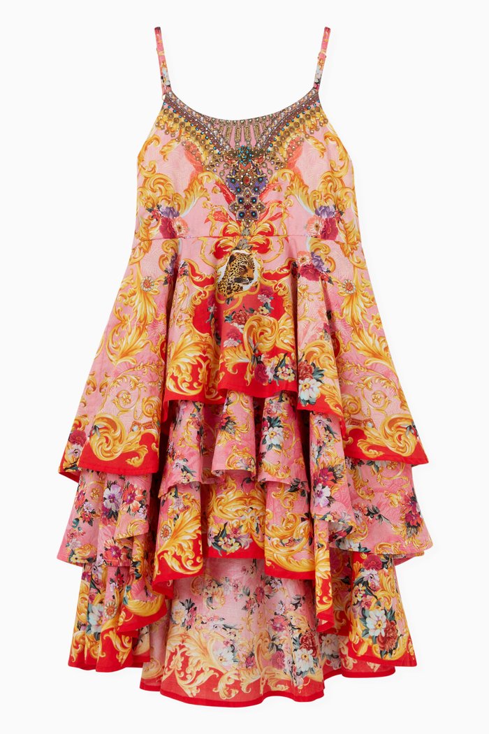 

Diaries Of A Dive Dress in Cotton, Multicolour