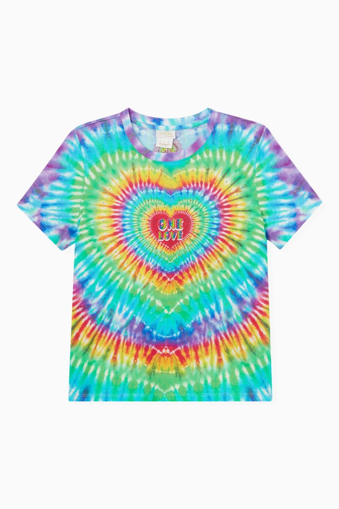 

Hyped Up Hippie T-shirt in Cotton, Multicolour