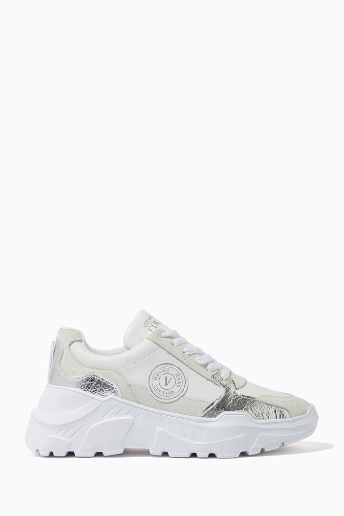 

Speedtrack Sneakers in Leather, White