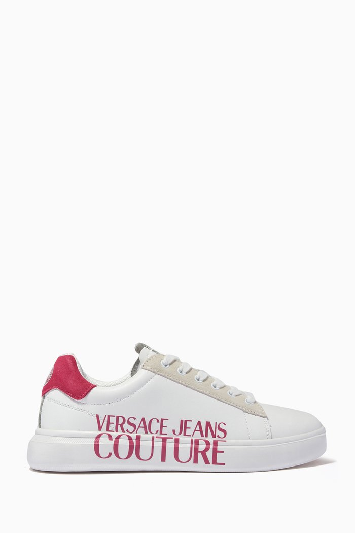 

Logo Sneakers in Leather, White