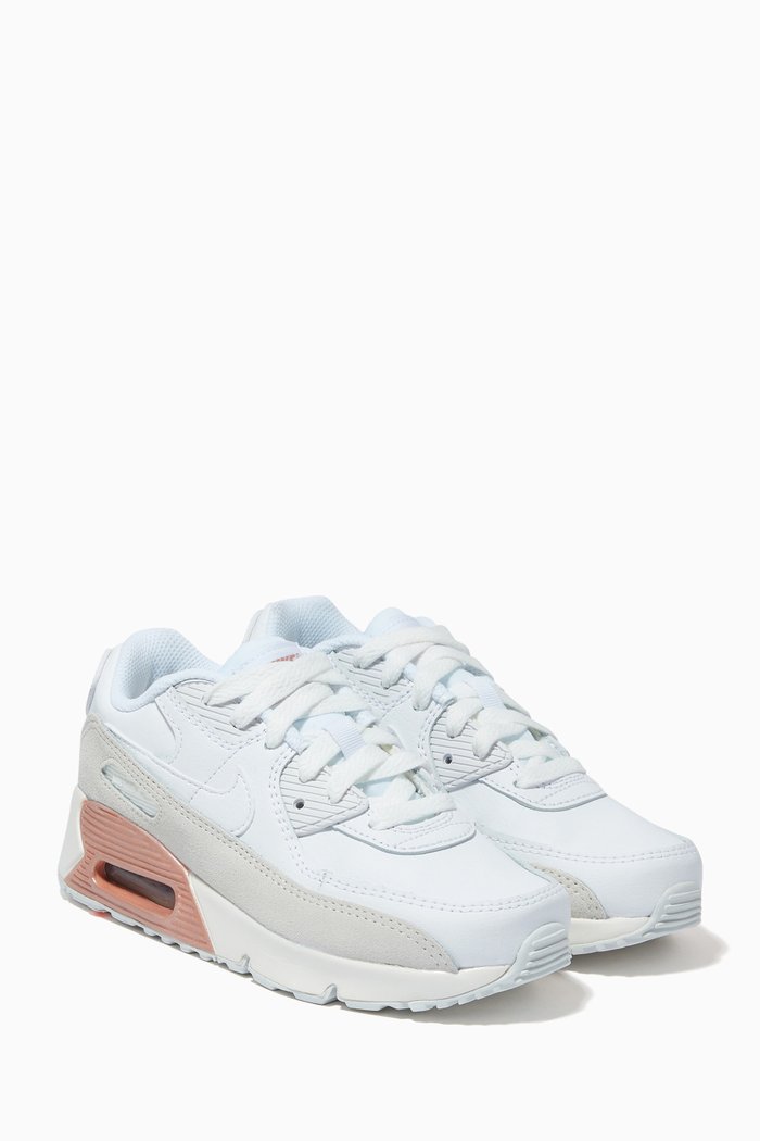 

Air Max 90 Sneakers in Leather, White