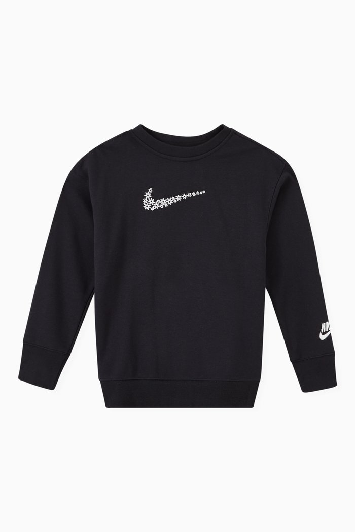 

French Terry Logo Sweatshirt, Black