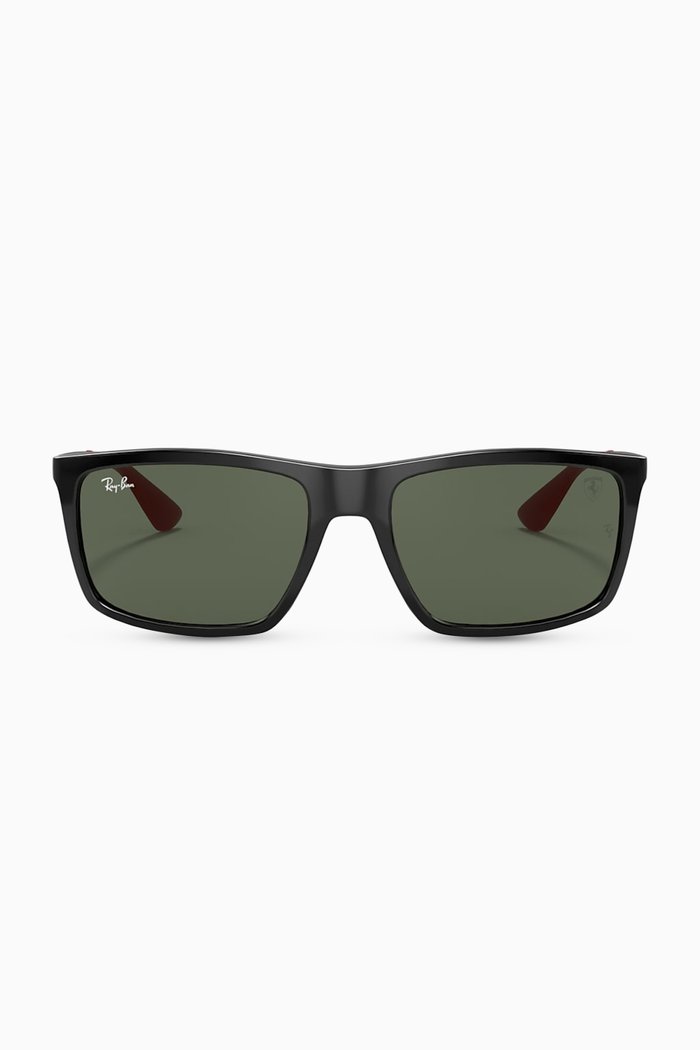 

x Scuderia Ferrari Rectangular Sunglasses, Black
