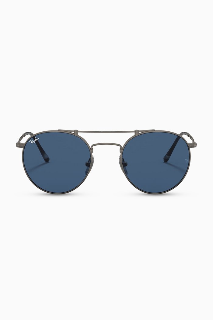 

x Scuderia Ferrari Square Sunglasses in Titanium, Grey