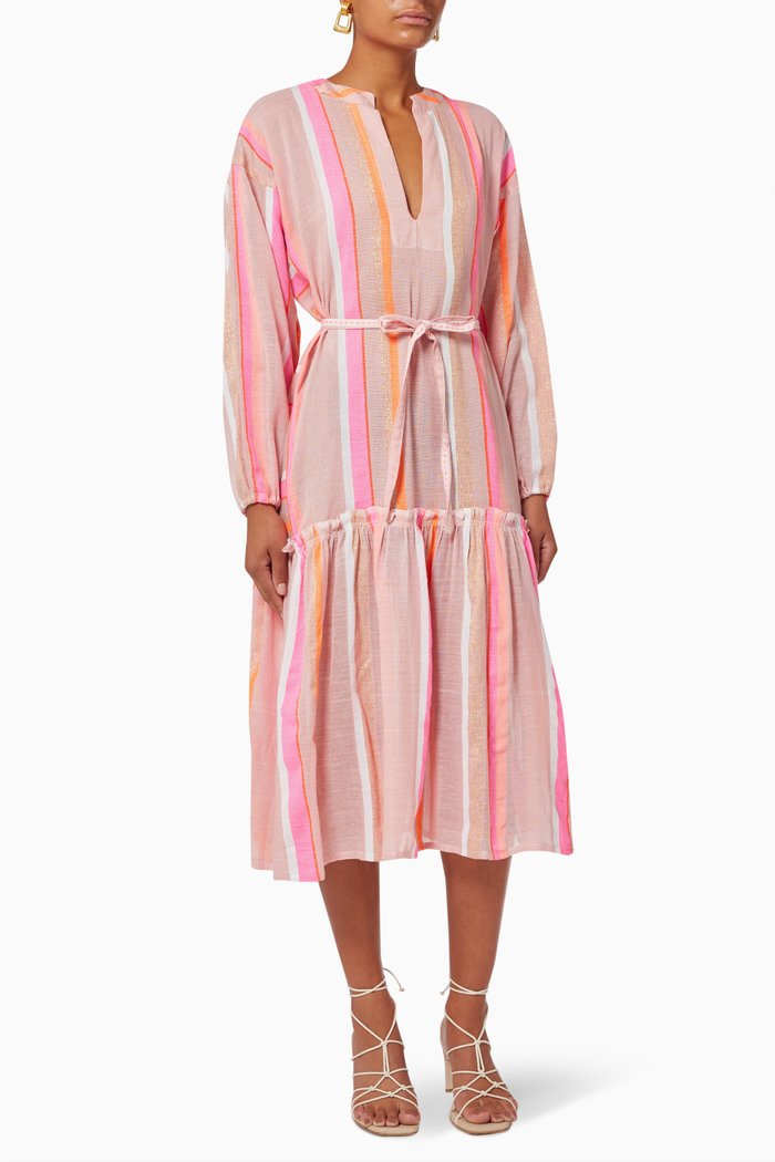 

Jikirti Poet Shirt Dress in Cotton Blend, Pink