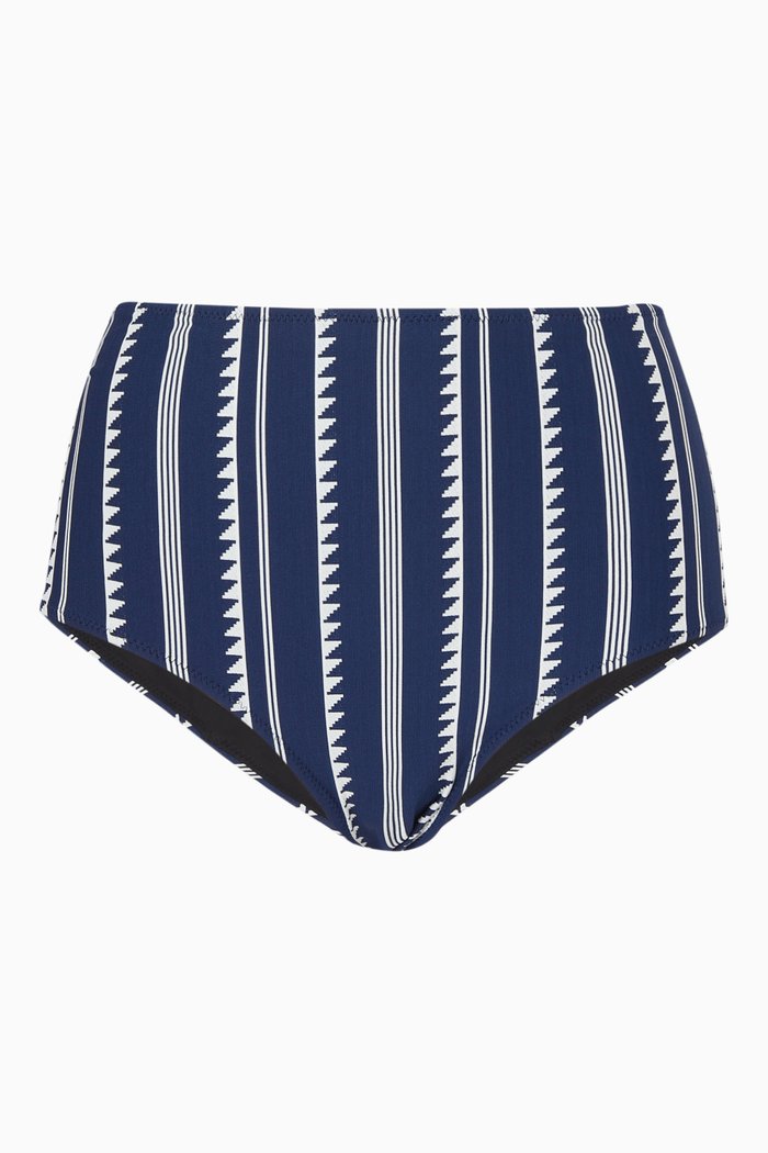 

Nunu High Waist Bottoms in Jacquard Knit, Blue