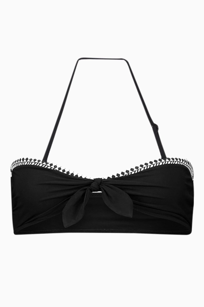 Sofia Bandeau Top, Black