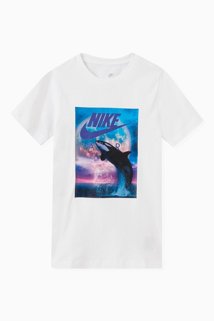 

Air Whale T-shirt in Cotton, White