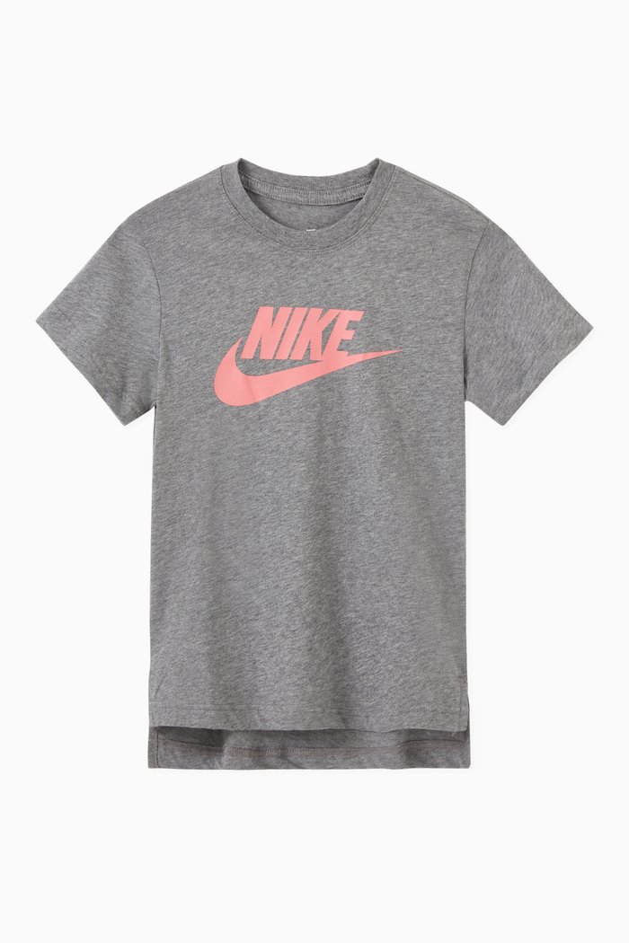 

Sportswear Logo Print T-shirt in Cotton, Grey