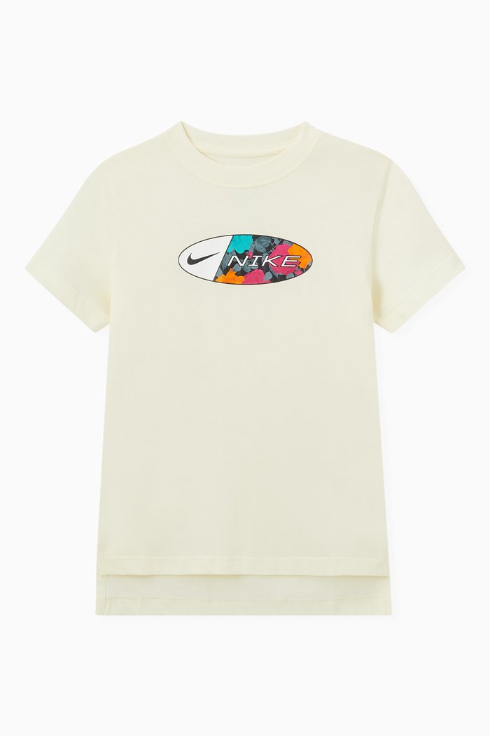 

Graphic Print T-Shirt in Jersey, Yellow