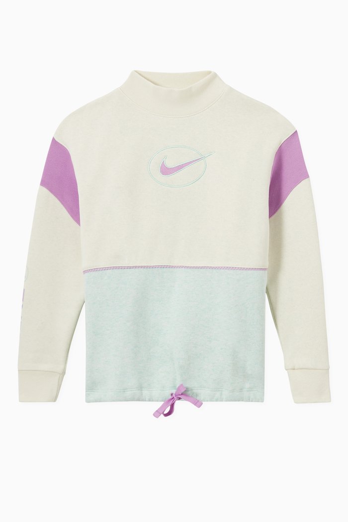 

Mock-Neck Top in Fleece, Yellow