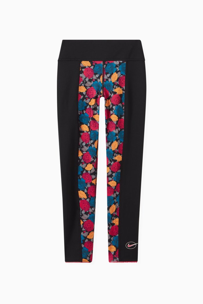 Floral One Luxe Leggings, Black