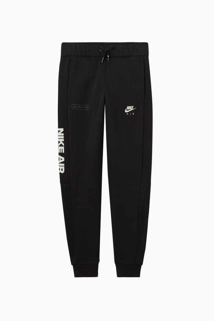 

Nike Air Track Pants in Cotton-blend Fleece, Black