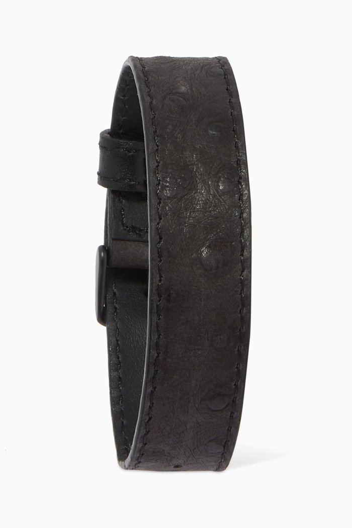 

Watch Strap in Leather, Black