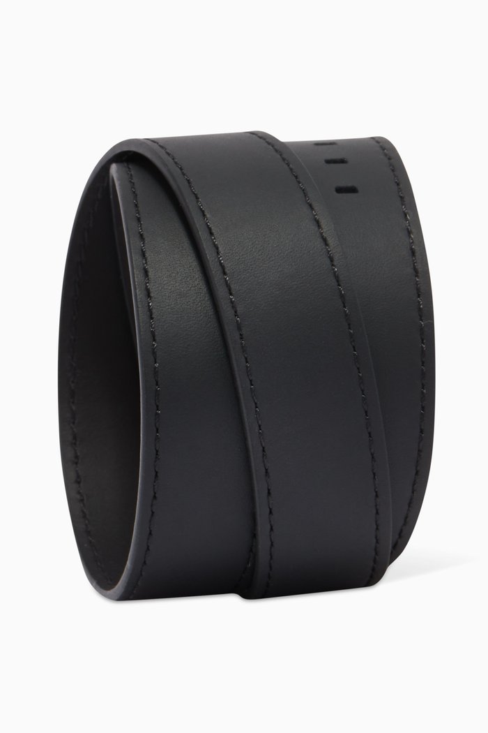 

Watch Triple Strap in Leather, Black