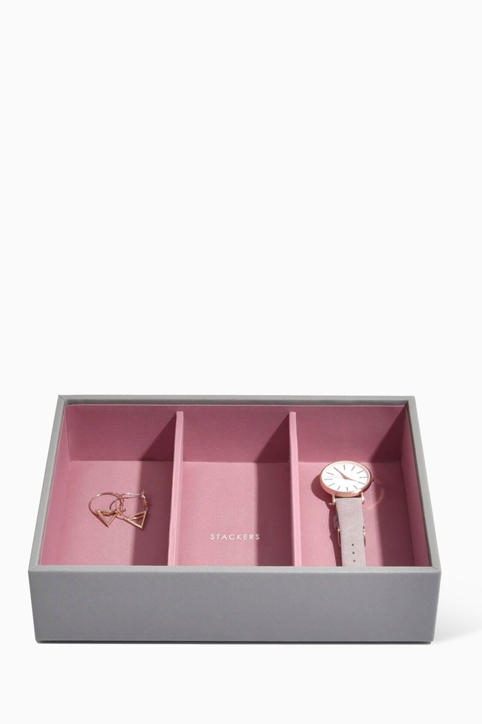 

Classic Watch & Accessories Layer in Vegan Leather, Pink