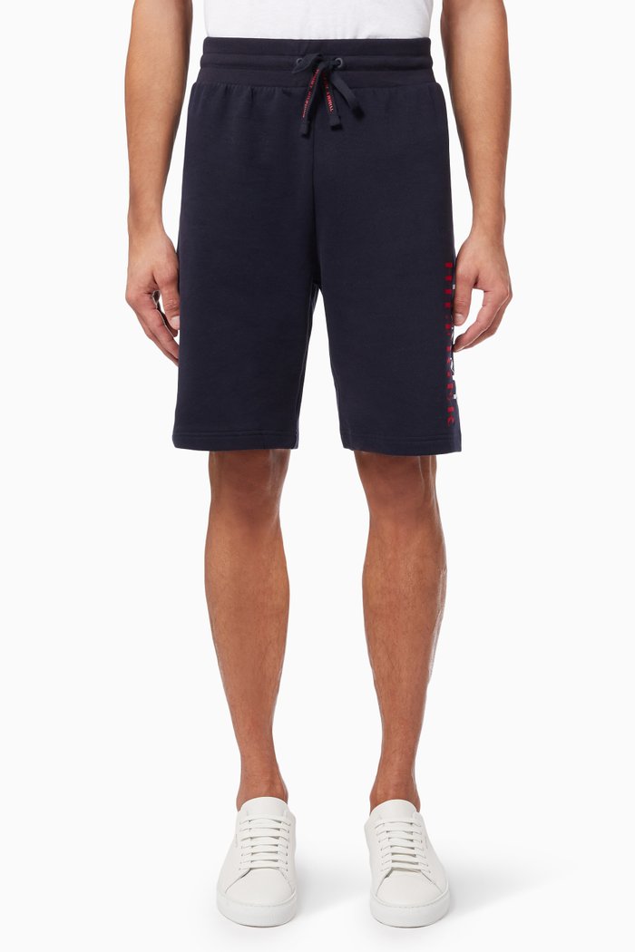 

Lounge Track Shorts in Organic Cotton, Blue