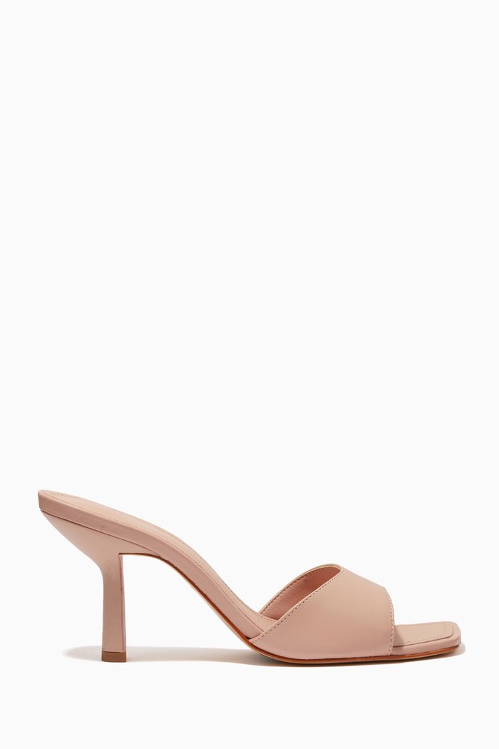 

Posseni Mules in Leather, Pink