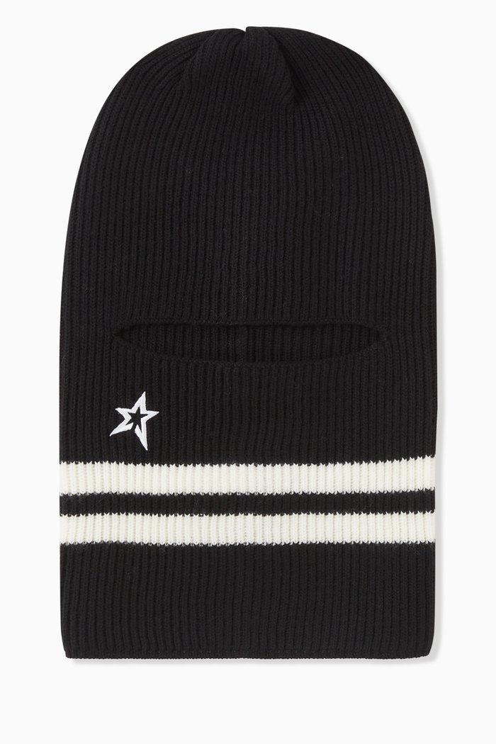 

Perfect Balaclava in Merino Wool Knit, Black