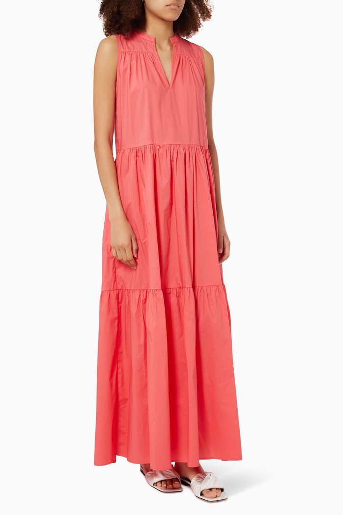 

Juniper Maxi Dress in Cotton Poplin, Pink