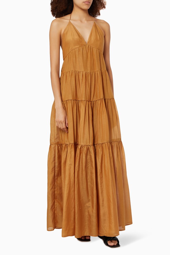 

Apollo Maxi Dress in Cotton, Neutral
