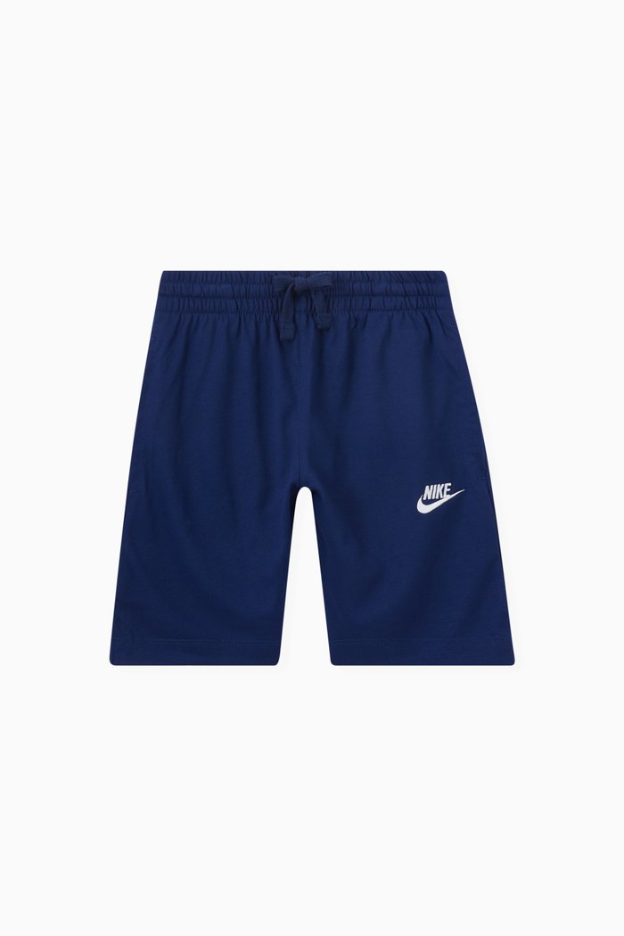 

Logo Print Shorts in Jersey, Blue