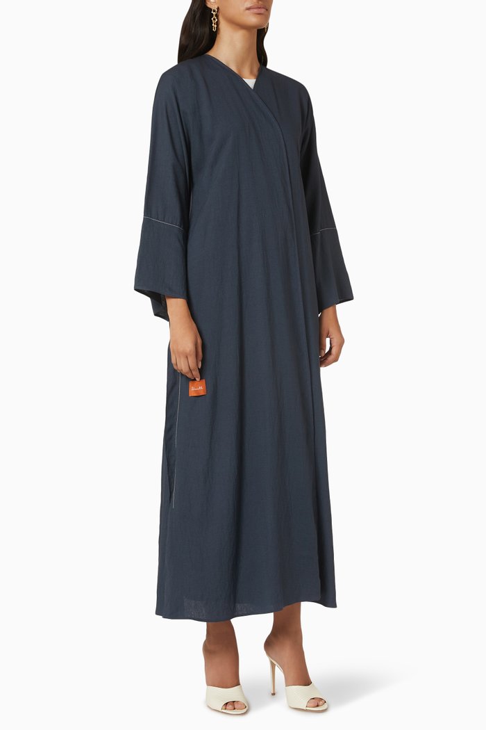 

Daily Long Sleeve Abaya, Blue