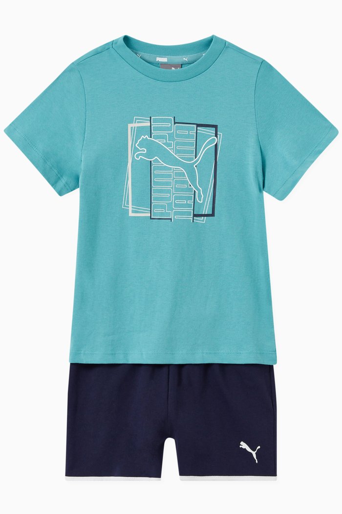 

Minicats Alpha Shorts Set, Blue