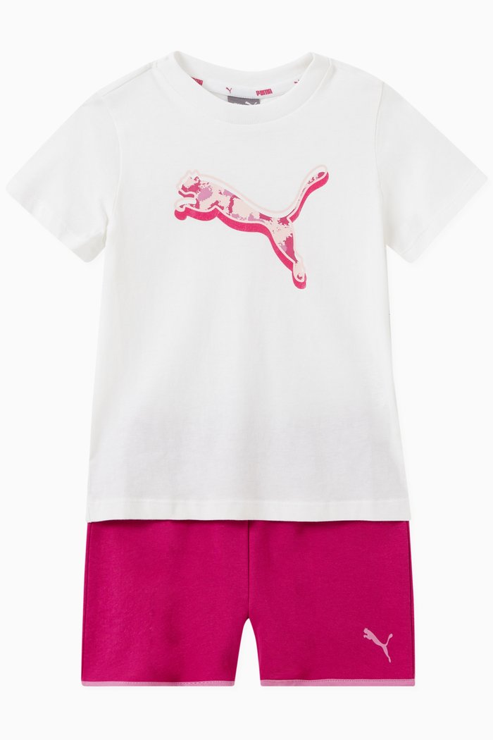 

Minicats Alpha Shorts Set, White