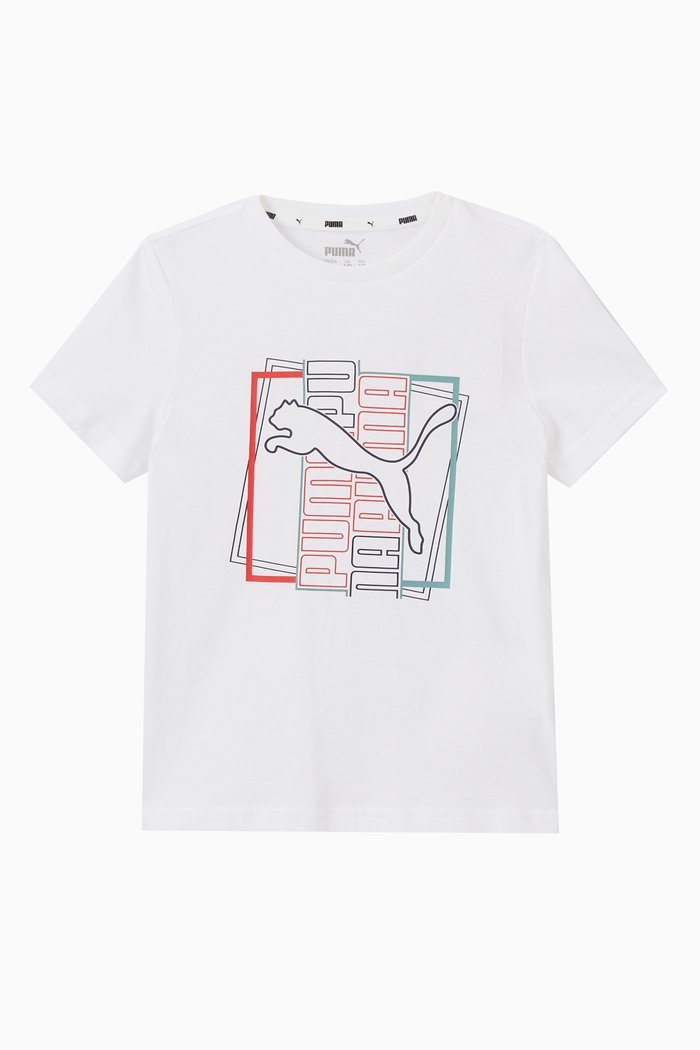 

Alpha Graphic T-shirt in Cotton Jersey, White