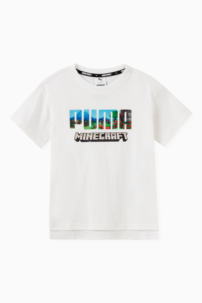 

Puma x Minecraft T-shirt in Cotton, White