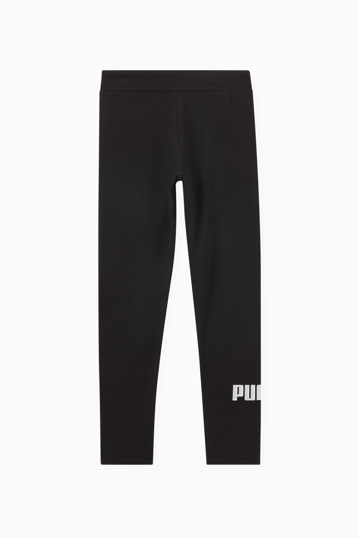 

Essential Logo Print Leggings in Jersey, Black