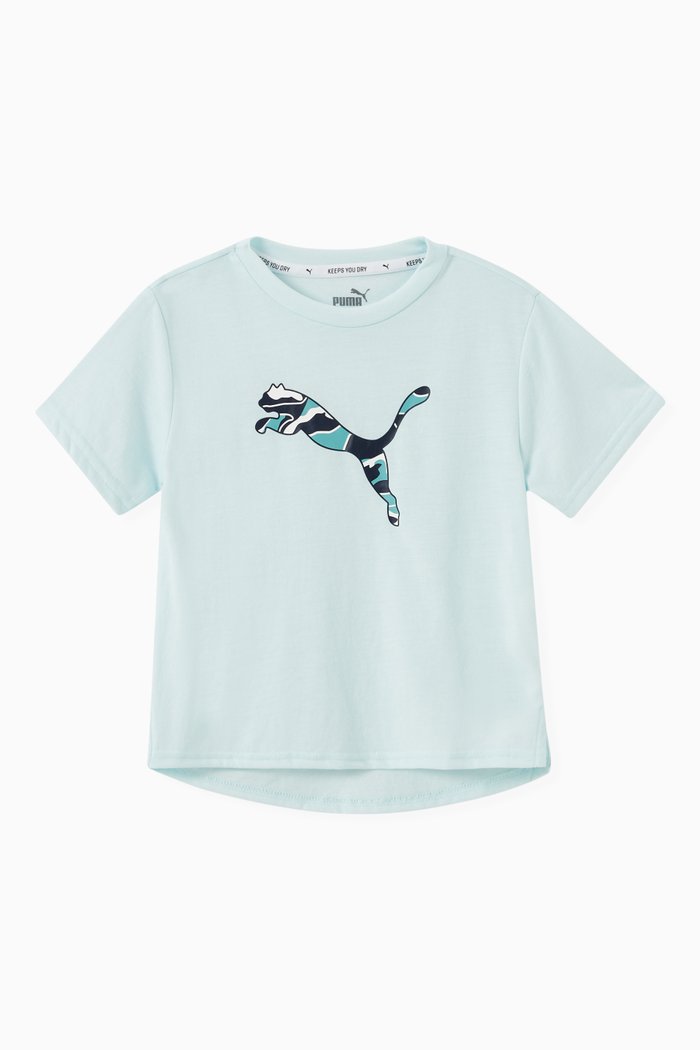 Logo T-Shirt in Cotton, Blue