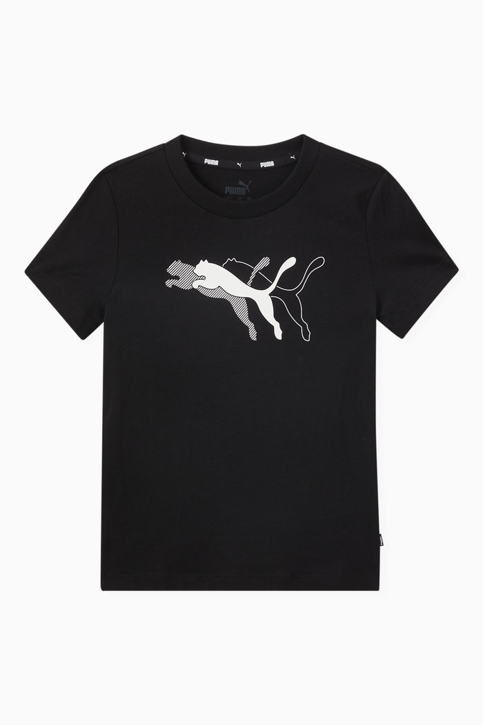 

Puma Power Graphic T-Shirt in Cotton, Black