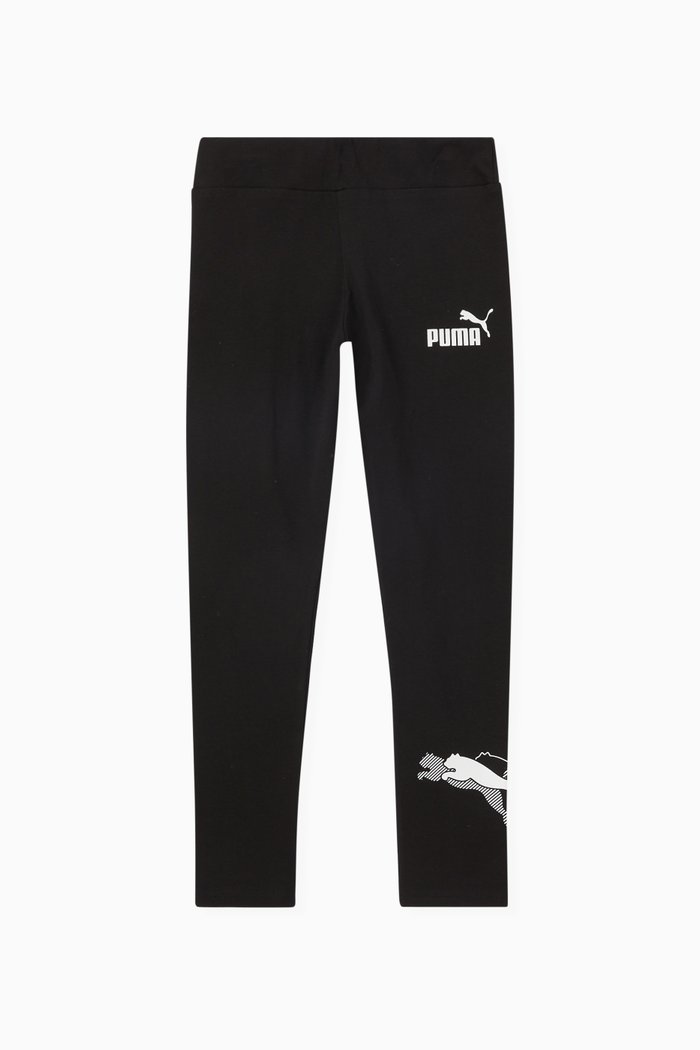 

Power Graphic Print Leggings in Jersey, Black