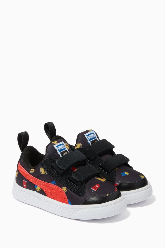 

Foodies Sneakers in Textile & Suede, Black