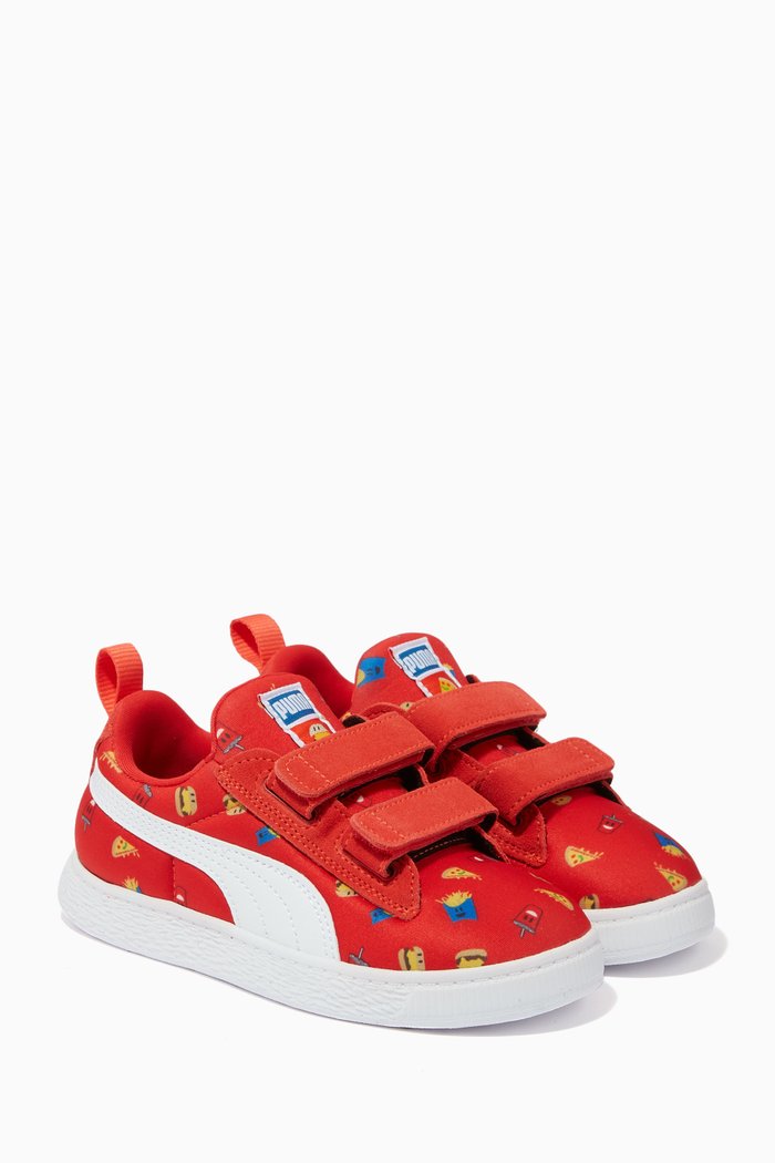 

Suede Light-Flex Foodies Sneakers, Red