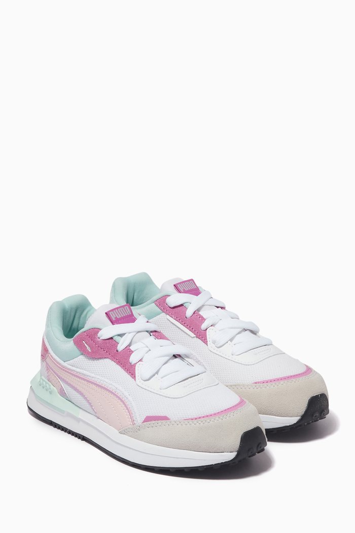 

City Rider Fly-Mingo Sneakers in Lycra, White
