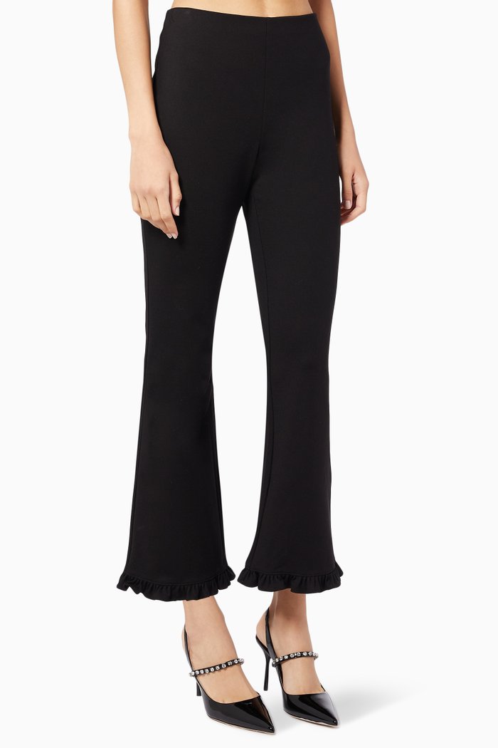 

Slim-fit Pants in Jersey, Black