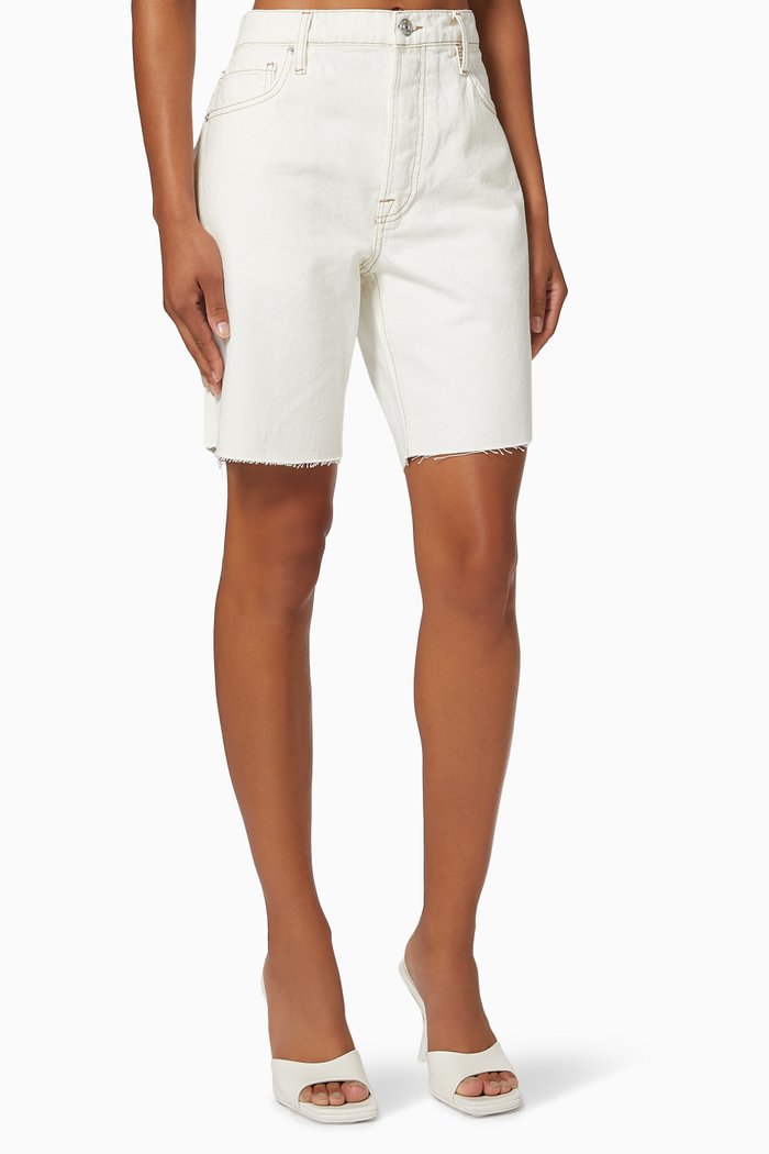 

Le Slouch Bermuda Raw After Shorts in Cotton, Neutral