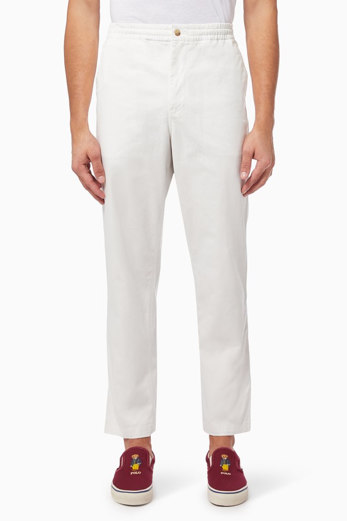 

Classic Tapered Fit Prepster Pants in Stretch Twill, Neutral