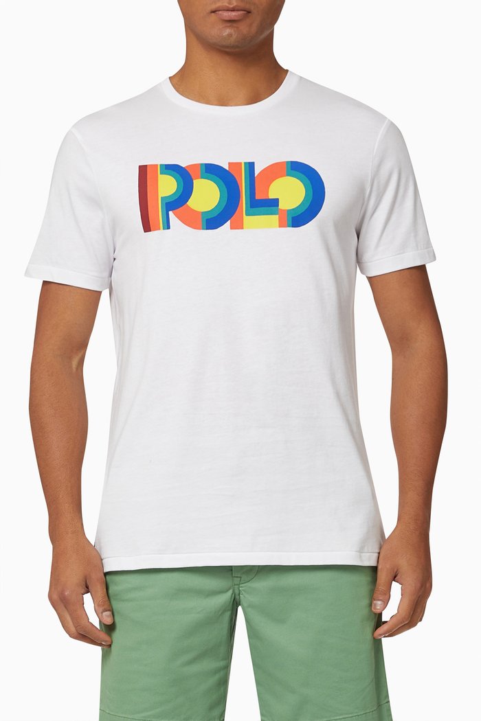 Polo T shirt in Cotton Jersey, White