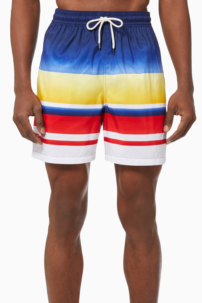 

5.5" Traveler Swim Trunks in Technical Fabric, Blue