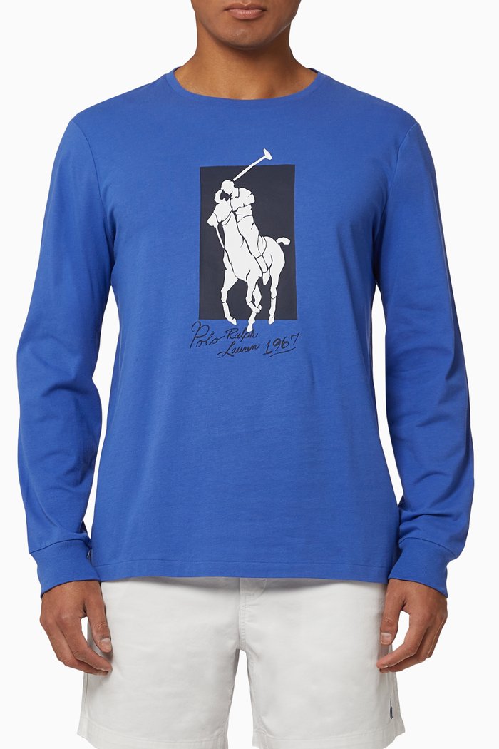 

Big Pony T-shirt in Cotton Jersey, Blue