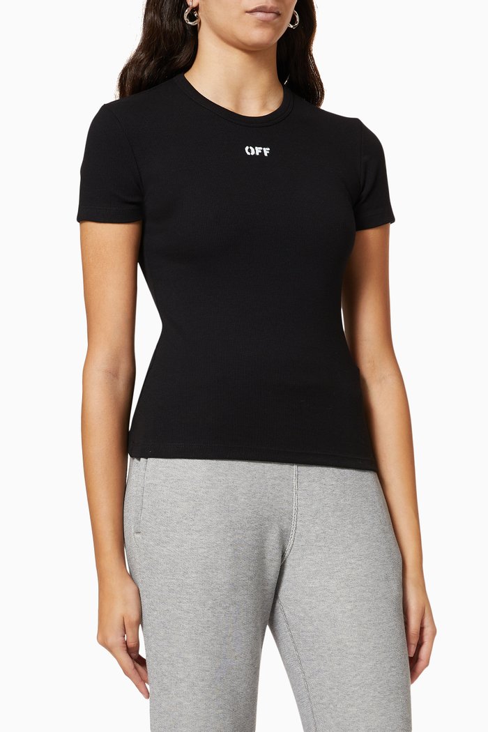 

Logo T-shirt in Cotton Jersey, Black