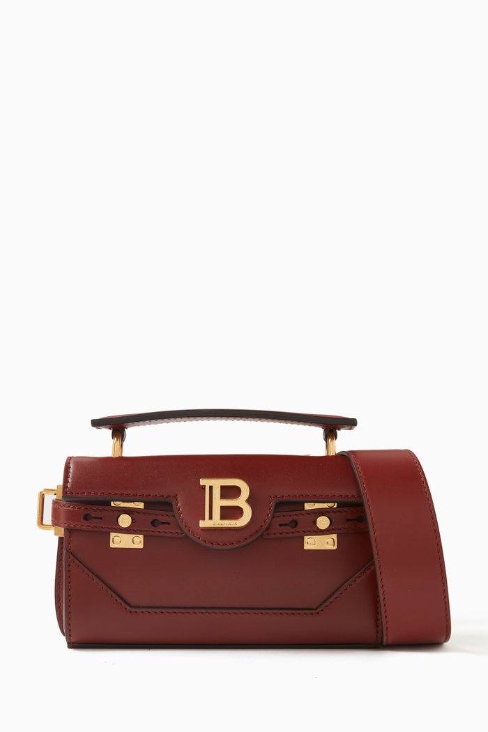 

B-Buzz 19 Baguette Bag in Smooth Leather, Burgundy