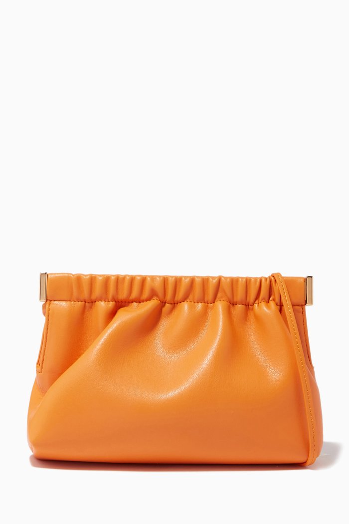 

The Bar Clutch Mini in Vegan Nappa, Orange