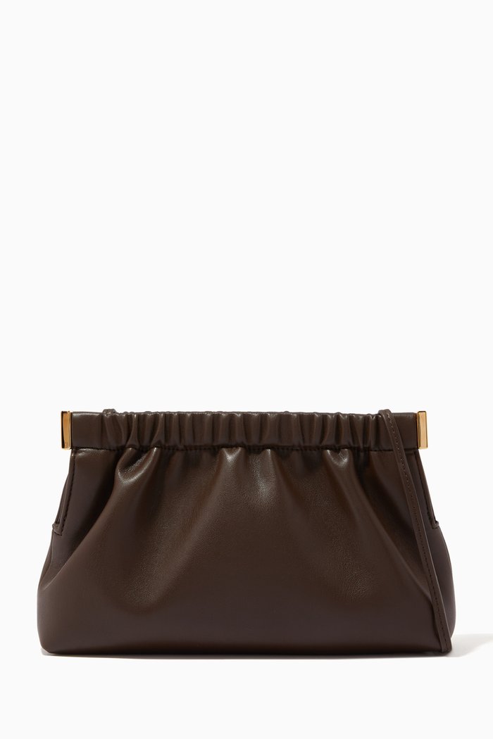 

The Bar Clutch Mini in Vegan Nappa, Brown