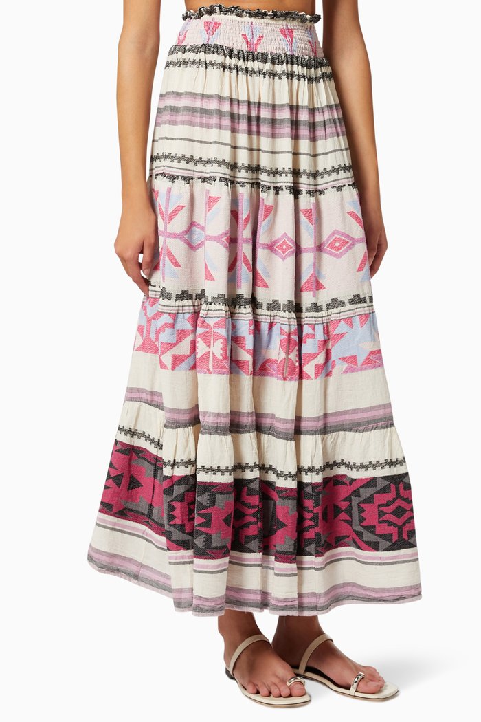 

Zakar Maxi Skirt in Cotton, Pink