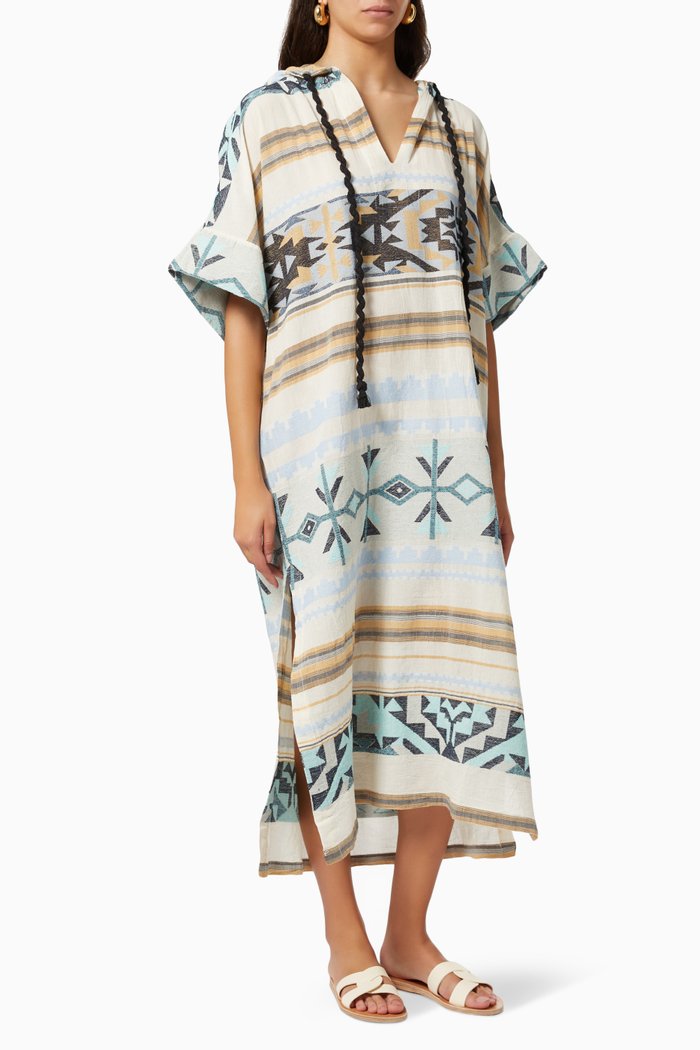 

Zakar Maxi Dress with Hoodie, Blue